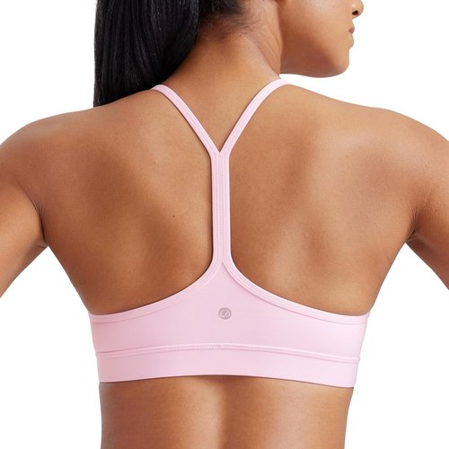 CRZ YOGA Sports Bra - Butterluxe Padded Y-Back Design for Low Impact Yoga | Comfortable Fit