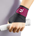 Ultra Thin Carpal Tunnel Wrist Brace with Soft Thumb Design Rose S/M — Adjustable Compression for Night & Day