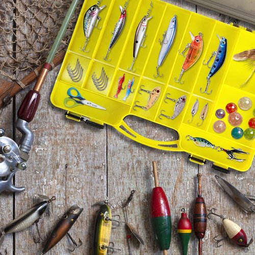 Fishing Tackle Box - Waterproof Organizer with Removable Dividers for Bait Storage