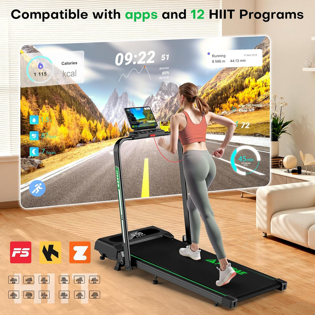 Walking Pad Treadmill - 6.2MPH Under Desk Walking Pad with 10% Incline | 350LBS Capacity, Remote Control