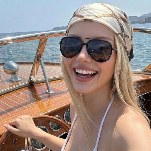 IGnaef Polarized Aviator Sunglasses for Women - Tangle-Free, UV Protection, Trendy Oversized Shades