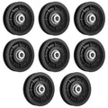 mekueeex 90mm/3.5" Universal Nylon Bearing Pulley Wheel Replace for Gym Equipment Part Cable Merchine, Wearproof Abration Bearing Pulley, Gym Equipment and Garage Door Pulley System(8 PCS)