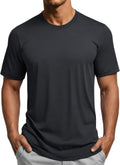 MAGCOMSEN Men's Dry Fit Athletic Shirt - Lightweight Mesh Workout Tee for Running | Short Sleeve