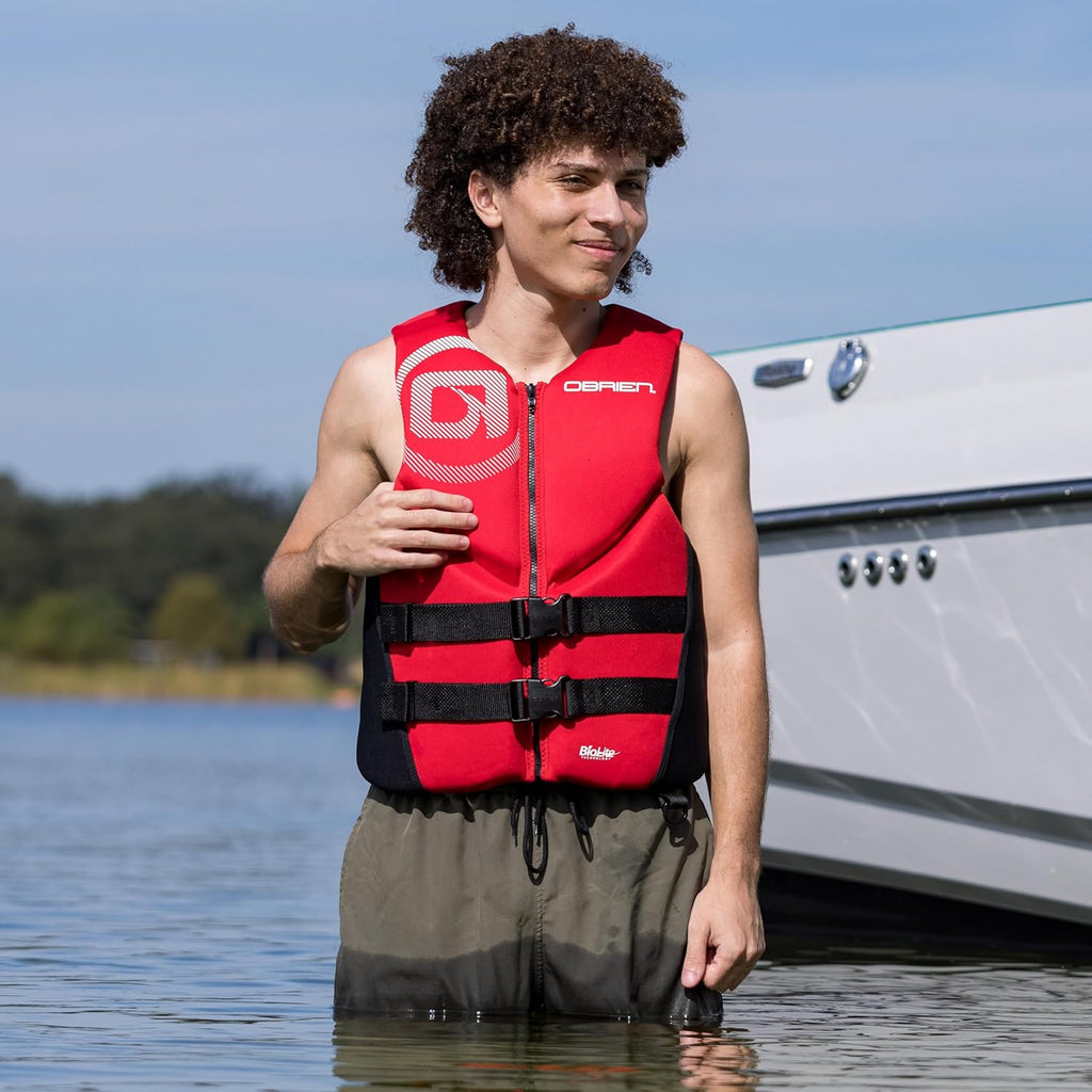 O'Brien Men's Neoprene Life Jacket - USCGA Approved Safety | Comfortable Fit for Water Sports