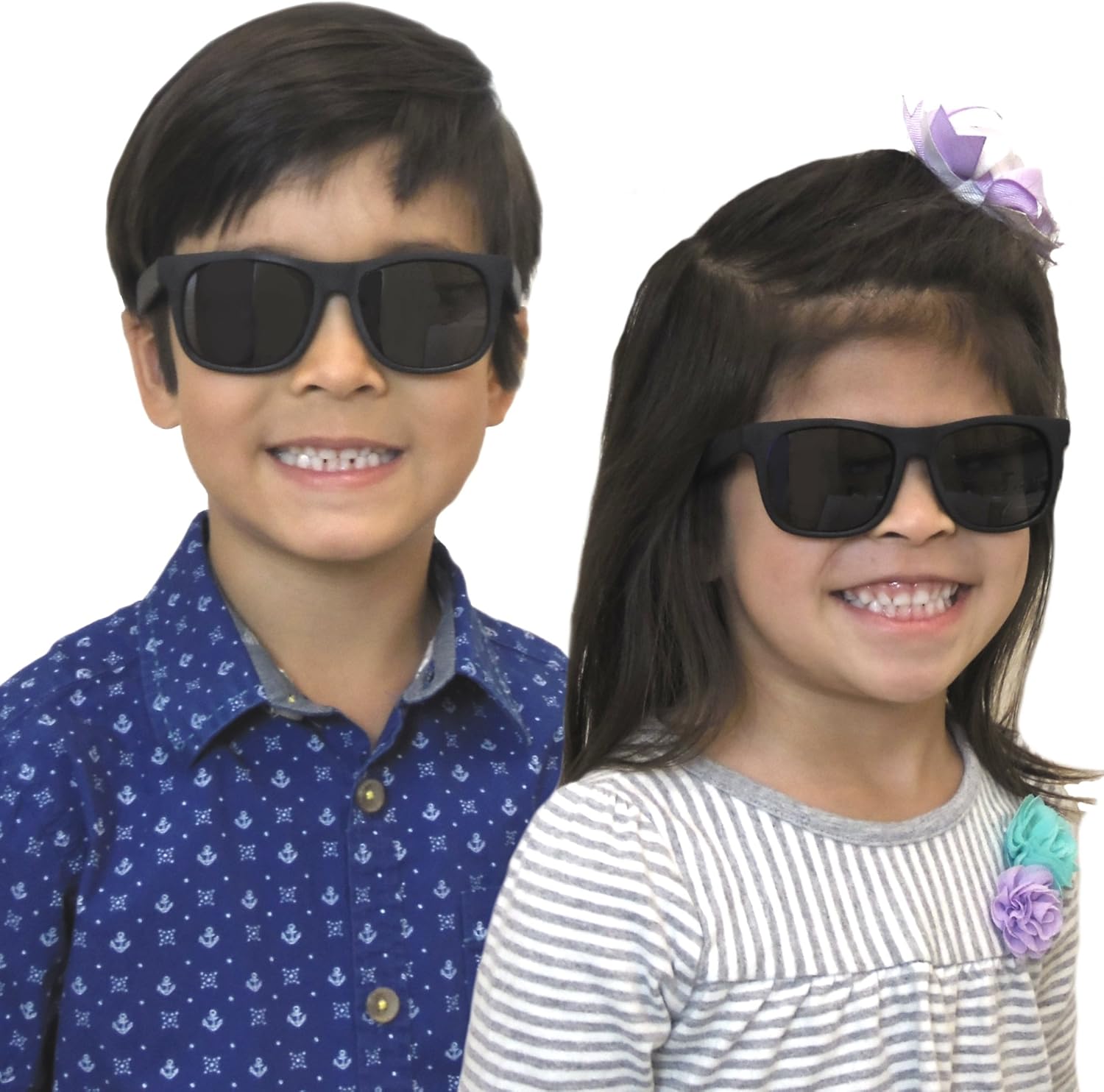 Vintage Toddler Sunglasses - Stylish 2-Pack for Ages 2-4 Years | UV Protection