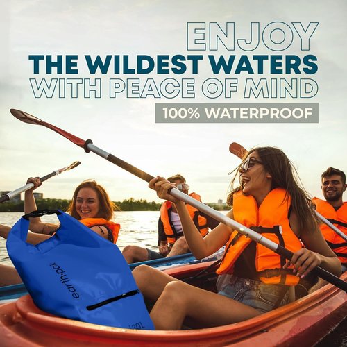 Earth Pak Waterproof Dry Bag - Durable Backpack with Zippered Pocket for Ultimate Gear Protection