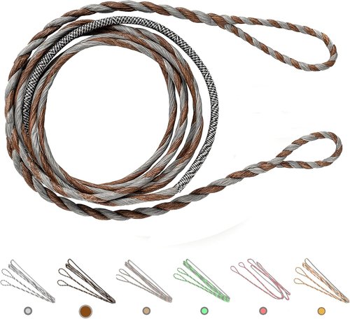 Deerseeker Flemish D97 Bow String - Handmade 16-Strand Fast Flight Replacement for 54-70in Longbow & Recurve