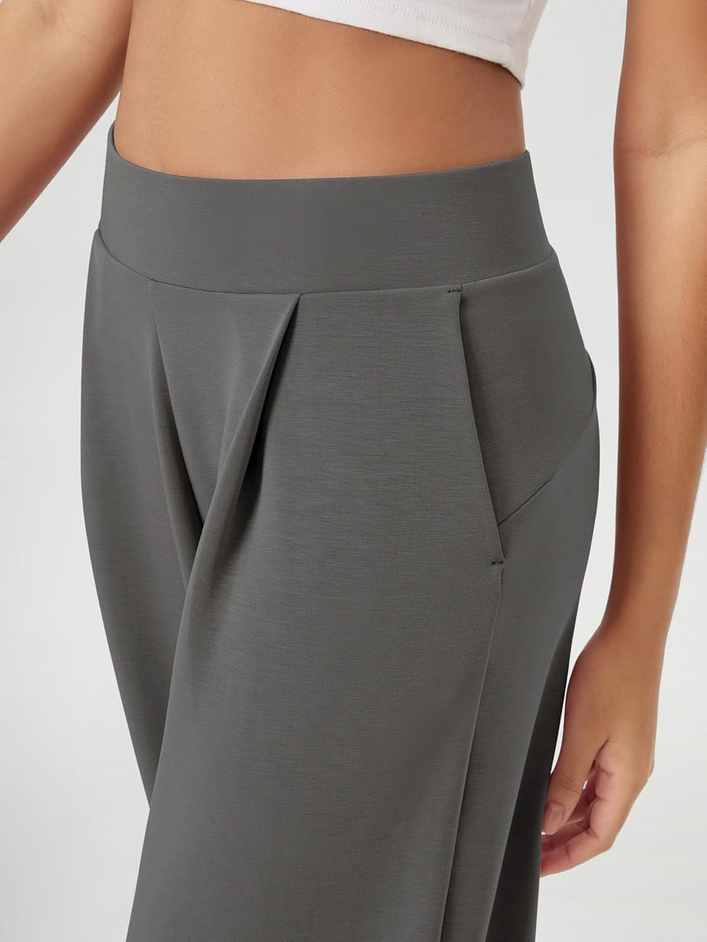 ODODOS Modal Soft Wide Leg Pants - High Waist Casual Relaxed Fit with Pockets | 27/29/31" Inseam