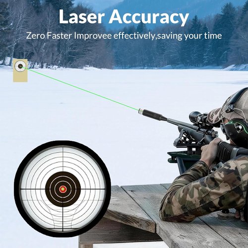 Bore Sight Laser, Professional USB Rechargeable Laser Bore Sight Kit with 64 Adapters, Fit 0.17 to 12GA Calibers, Multiple Caliber Laser Bore Sighter Powerful Support for All Gun