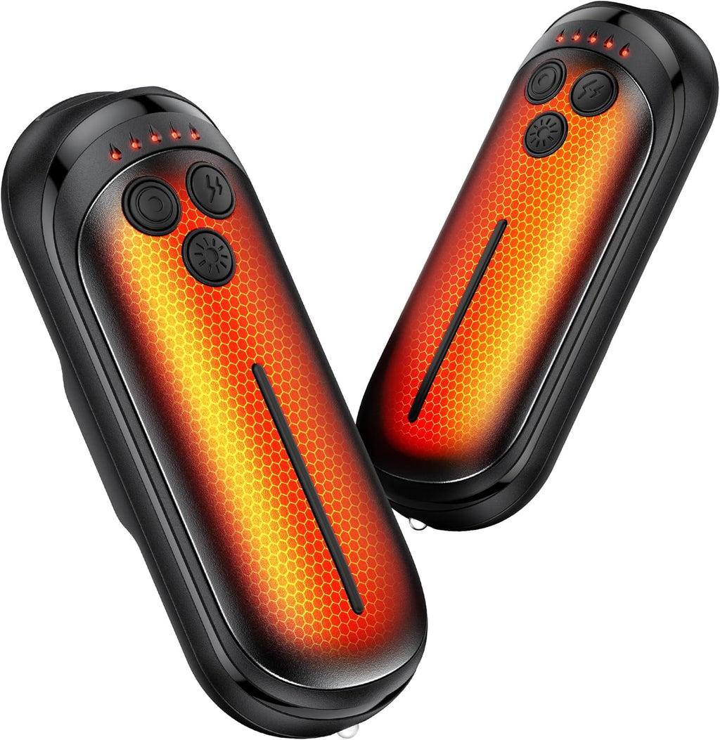 Skiennix Rechargeable Hand Warmers - 6000mAh Portable 2-in-1 Electric Warmers for Outdoor Use | Ideal for Camping & Hunting