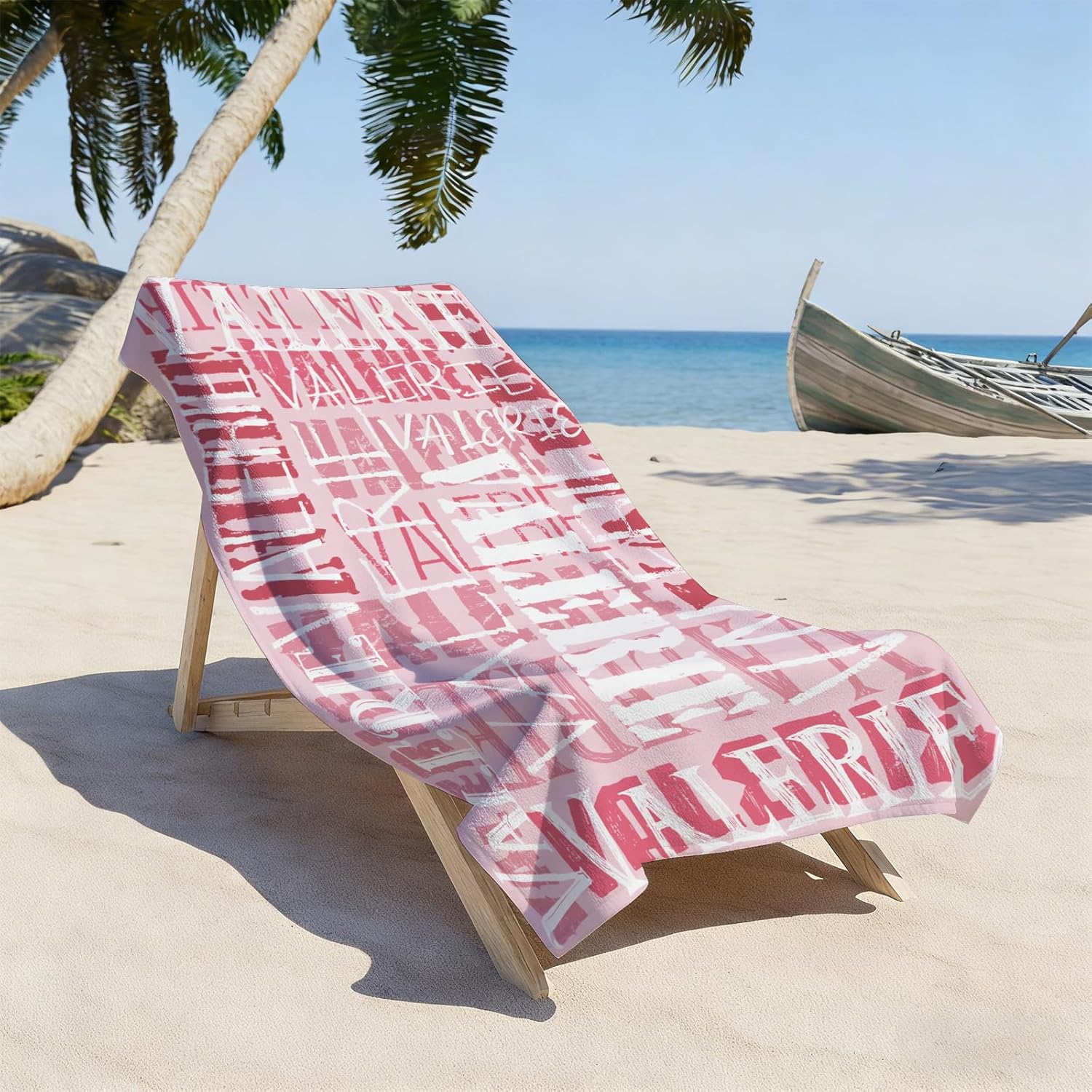 Yoke Style Personalized Beach Towels - Custom Sand-Free Microfiber Quick Dry Towels for Kids | Easter Gifts