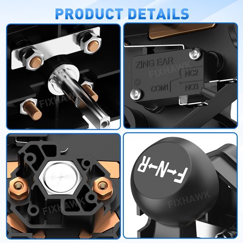 FIXHAWK Club Car DS 36 Volt Forward and Reverse Switch Assembly with Handle for Club Car DS 1983-Up Golf Cart, Replace OEM#1011997 101753003