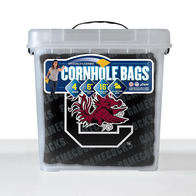 South Carolina Gamecocks Cornhole Bags - All Weather 6x6, 16 oz - YouTheFan Officially Licensed