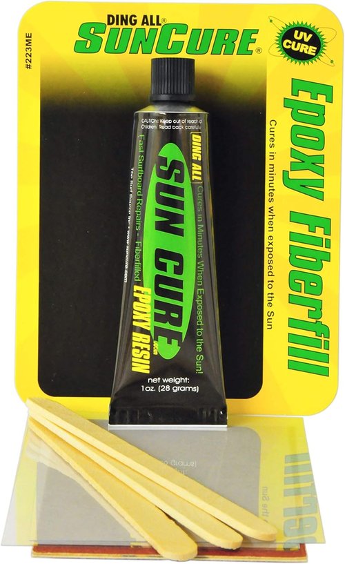 Ding All Sun Cure 1oz Epoxy Repair Kit - Fast Repairs for Polyester & Epoxy Surfboards
