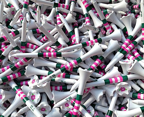 TRUESTRIKE Premium USA Golf Tees – 3¼" or 2¾" Durable Plastic Performance Tees (100 Pack) – Made in USA – Bulk Value Pack - Magnolia Lane 2 3/4