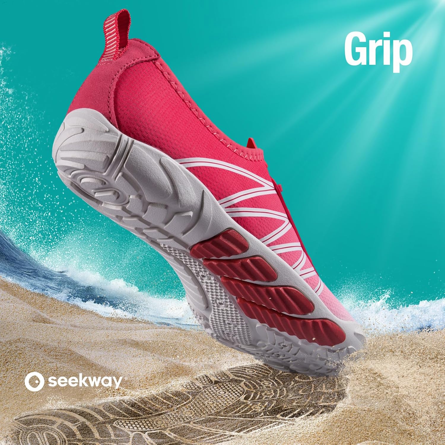 SEEKWAY Water Shoes - Quick-Dry Aqua Socks for Men & Women | Ideal for Beach, Pool, Hiking & Kayaking