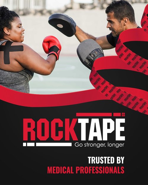 RockTape RX Sensitive-Skin 2-Inch Kinesiology Tape, 16.4-Foot Continuous Roll, Beige