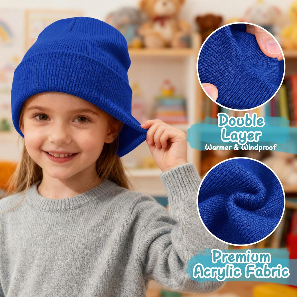 ZOORON Toddler Beanie - Warm Knit Winter Hat for Boys & Girls | Soft Skull Cap for Infants