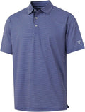 M MAELREG Men's Golf Shirt - Short Sleeve Moisture-Wicking Polo with Performance Print Patterns