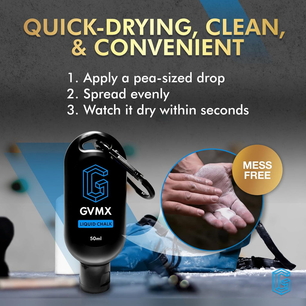 Superior Grip Liquid Chalk by [Brand Name] - Premium Mess-Free Gym Chalk for Weightlifting & Climbing | 50ML/100ML/400ML