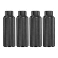 HARFINGTON 2 Pairs Bike Pegs Aluminum Alloy Rear Stunt Pegs Anti-Skid Back Seat Stands Fit 3/8" Axles for Mountain Bike BMX, Black