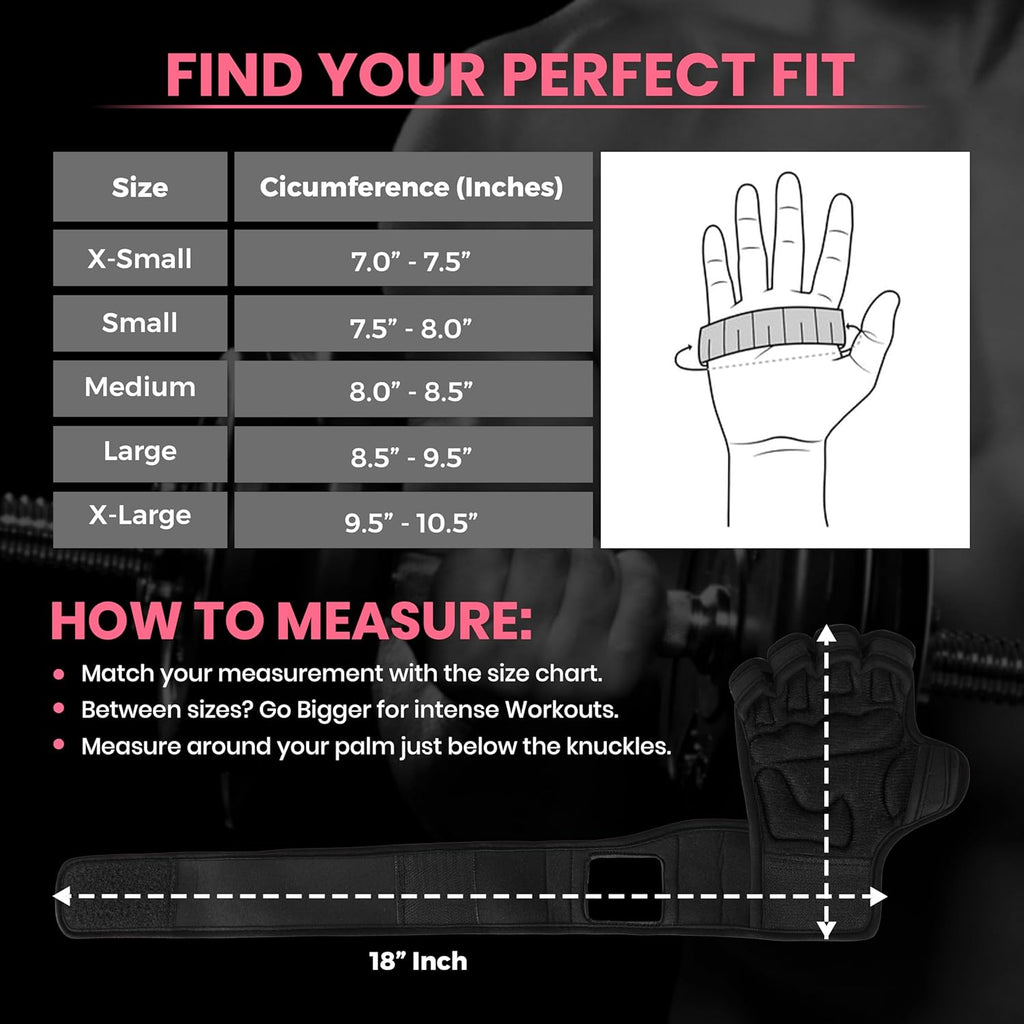 Skiennix Workout Gloves - Smartwatch Compatible Ventilated Gym Gloves with Wrist Wrap Support | Breathable Weight Lifting Gloves for Fitness & Training