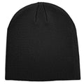 100% Cotton Beanie Hat for Men Women - Soft Unisex Winter Knit Skull Cap, Stretch Fit Fashion Fisherman Beanie, Black