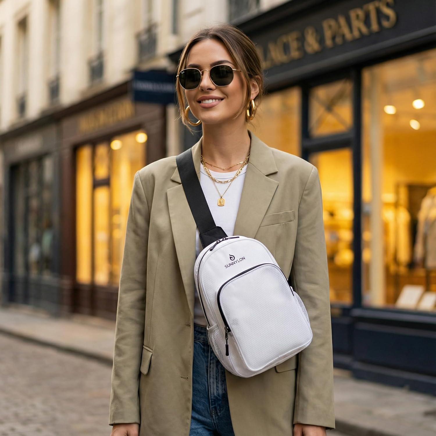 TPU Crossbody Sling Bag - Waterproof Chest Bag with Adjustable Strap | Ideal for Travel & Concerts