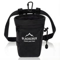 Chalk Bag for Rock Climbing, 600D Cordura Climbing Chalk Bag with Stiff Rim, Water-Resistant Design, Zippered Pocket, Adjustable Belt & Brush Holder, for Bouldering, Gym, Weight Lifting