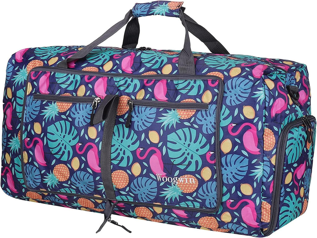 Woogwin Travel Duffel Bag - Large Waterproof Foldable Design for Gym, Beach & Sports Activities
