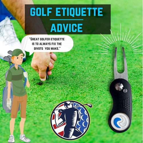 NuRich Golf Divot Repair Tool - All-Metal Design with Magnetic Ball Marker | Compact for Easy Carry