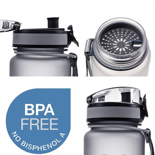 Embrava Sports Water Bottle 32oz | Fast Flow Flip Top Lid - BPA & BPS Free, Leakproof Tritan Plastic