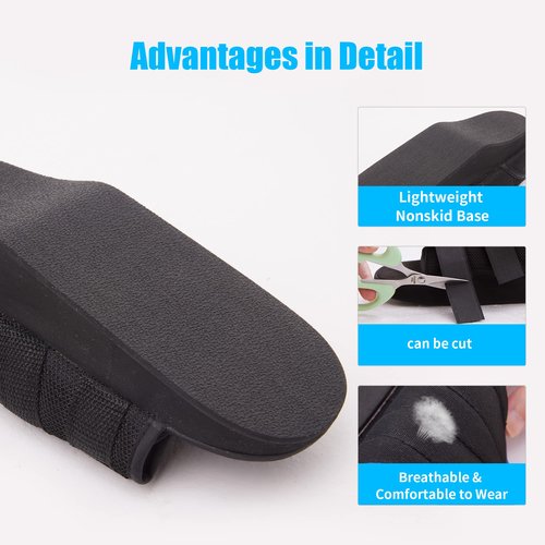 GHORTHOUD Post-op Shoes Heel Wedge Healing Shoe Lightweight Heel Relief Medical Orthopedic Foot Brace Off-loading Shoes for Ulcerations, Feet Wounds (X-Large)