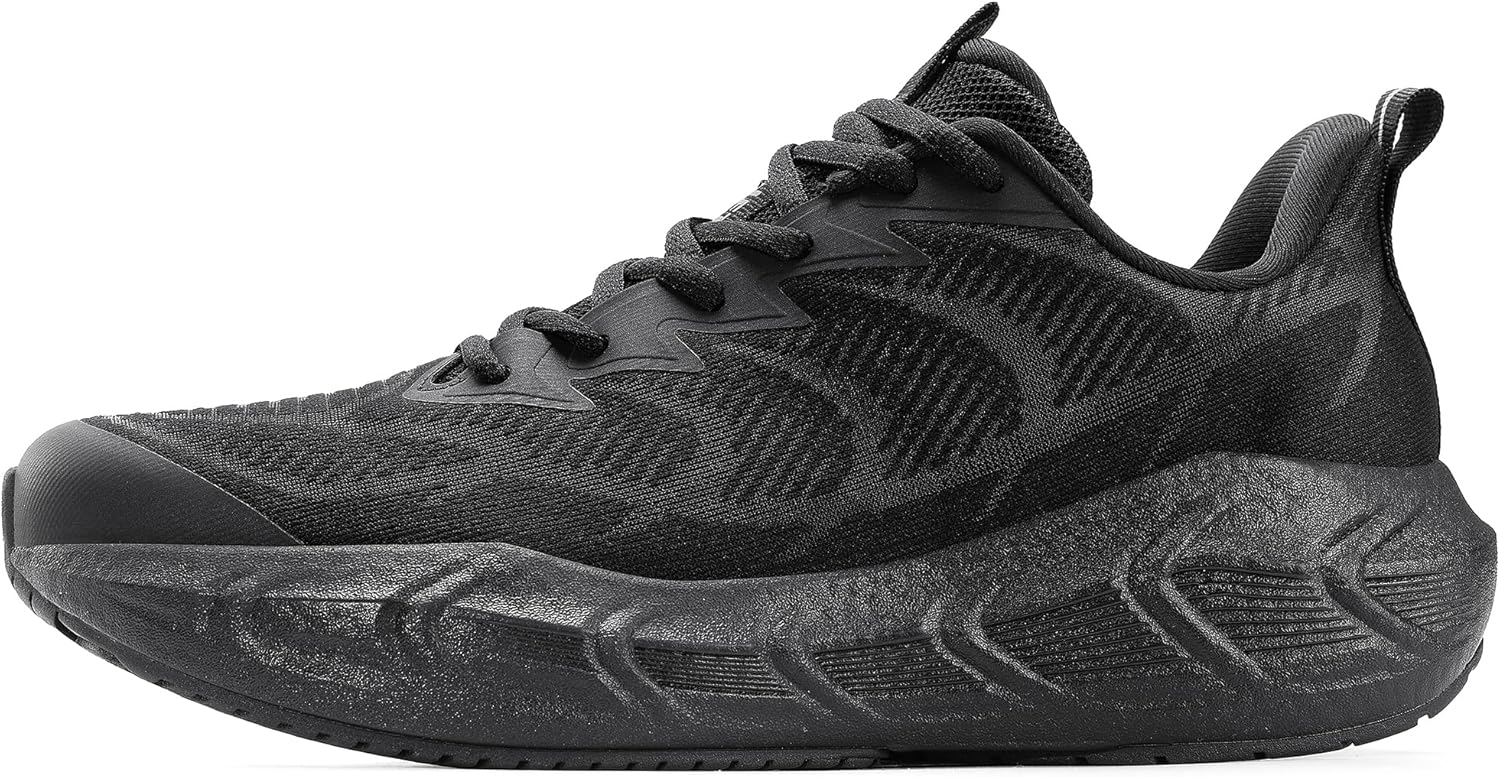 Skiennix Men's Cushioning Athletic Sneakers - Lightweight Non-Slip Running & Walking Shoes | Comfortable Gym Training