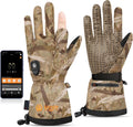 SAVIOR HEAT Heated Gloves - Upgraded Waterproof Electric Gloves for Hunting | 11H Type-C Camo Design