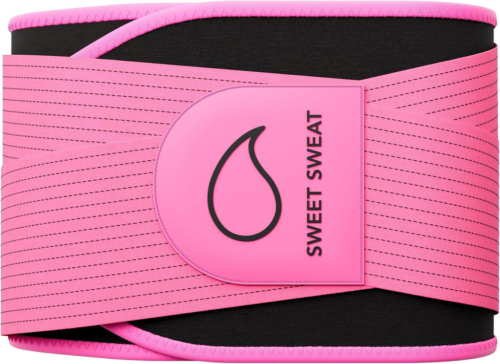 Sports Research® Sweet Sweat Waist Trimmer - Pro Series Fitness Belt with Adjustable Straps for Optimal Support