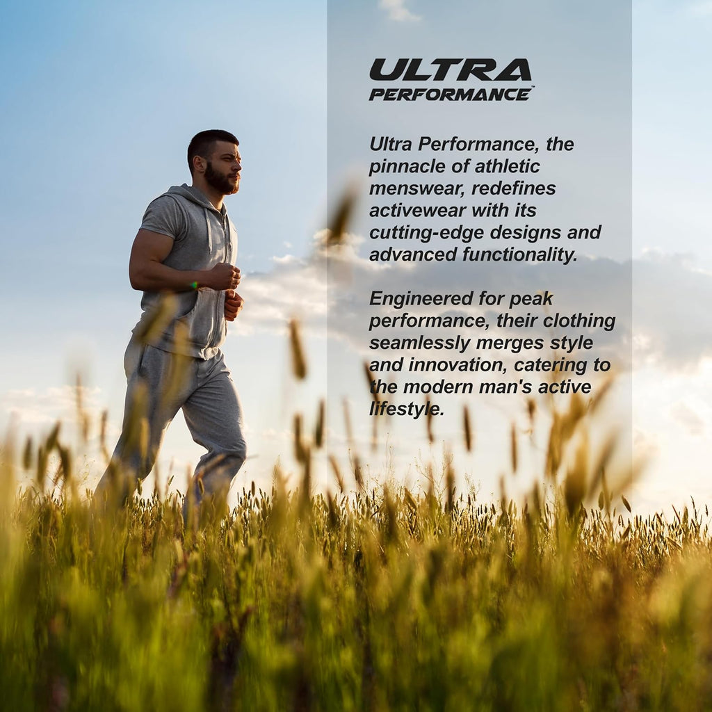Skiennix Ultra Performance Men's Fleece Sweatpants - Wide Leg, Open Bottom, 3 Pack with Pockets