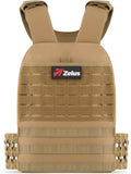 ZELUS Weighted Plate Carrier Vest - Tactical Adjustable Design for Strength Training | Holds Up to 65lb