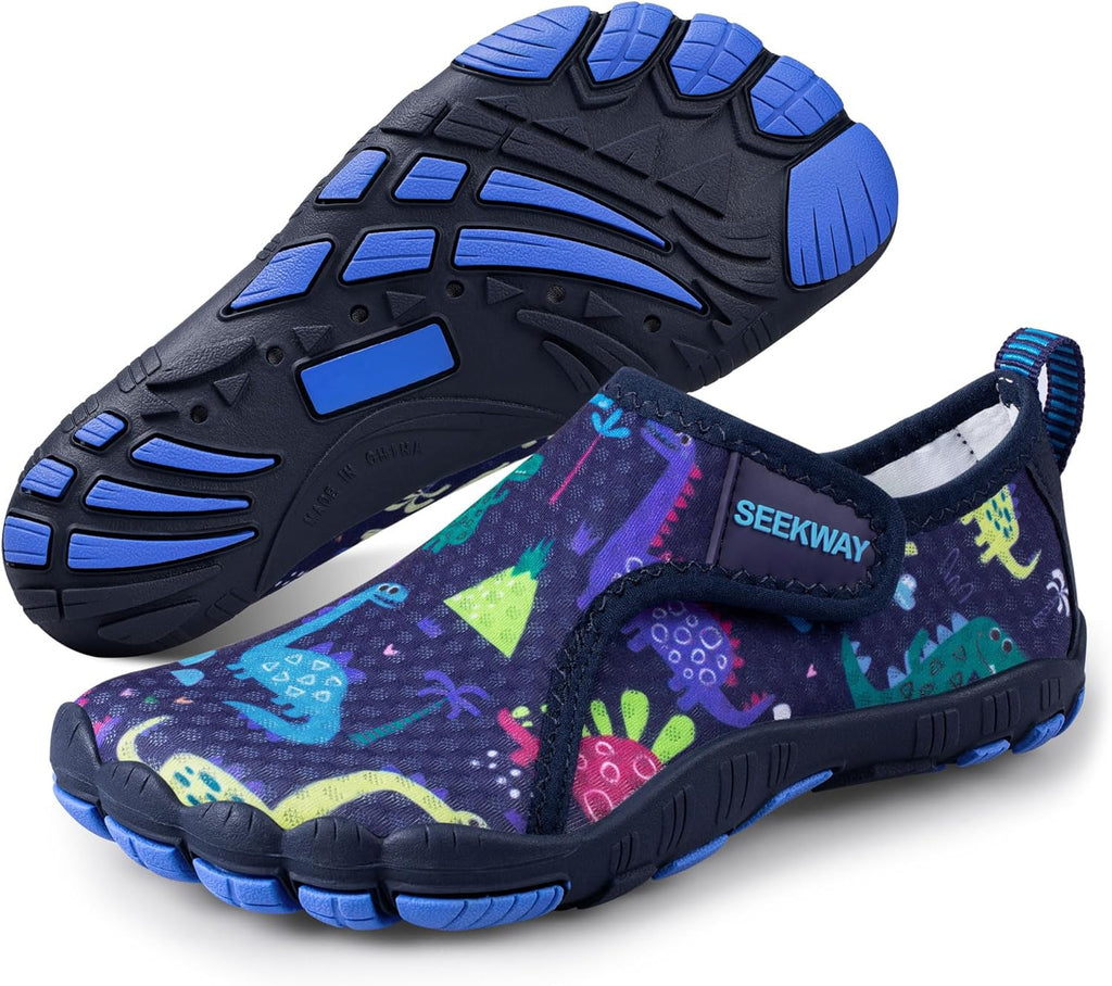 SEEKWAY Barefoot Water Shoes for Kids - Quick-Dry Sand Shoes with Wide Toe Box | Non-Slip for Hiking, Swim, Beach, Pool
