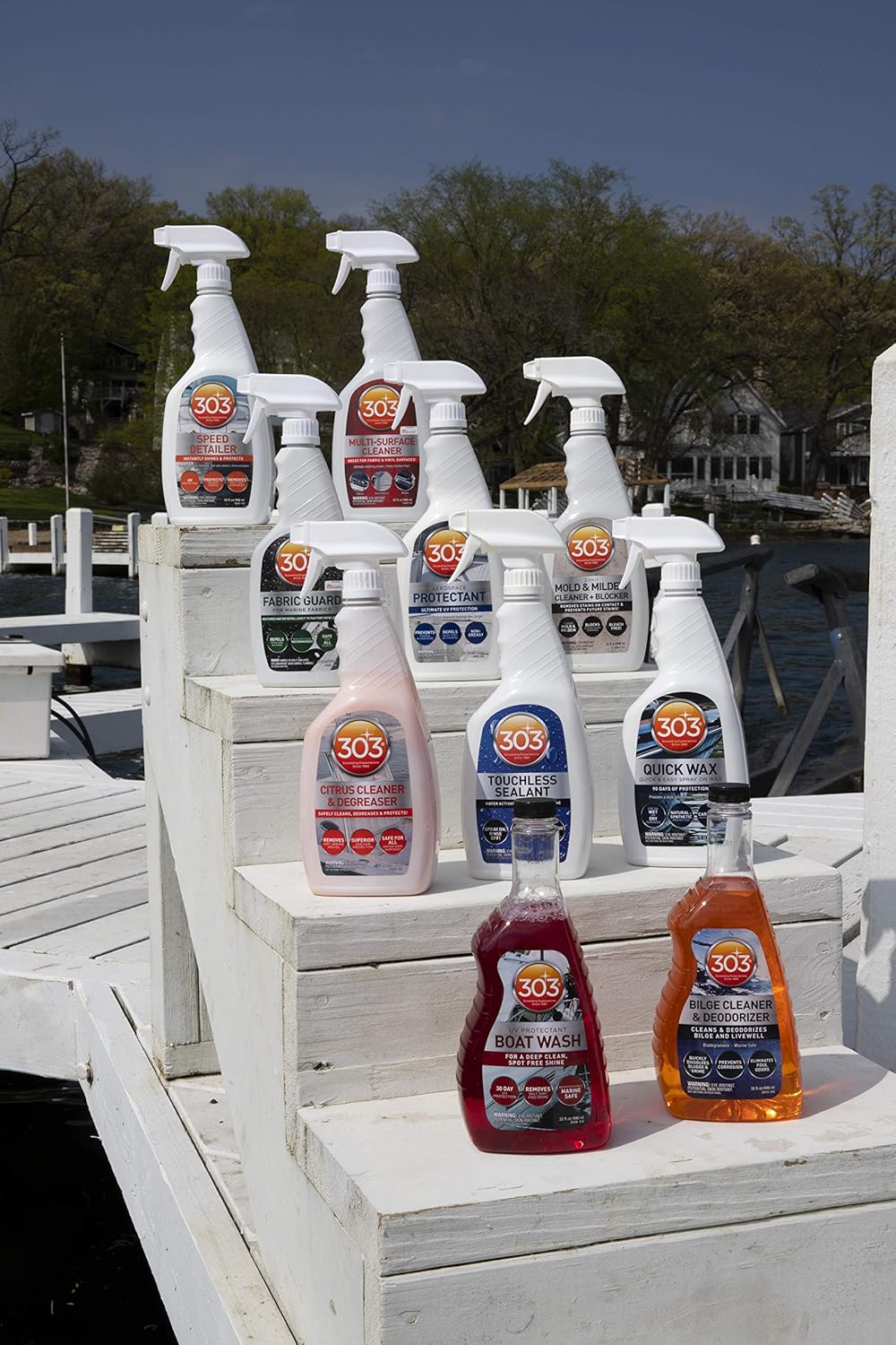 303 Products Marine Clear Protective Cleaner - Superior UV Protection for Vinyl & Plastics | 32oz (Pack of 2)