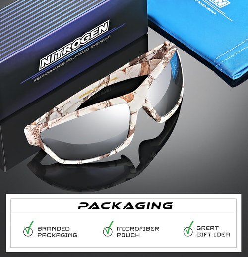 Nitrogen Polarized Sport Sunglasses - UV400 Protection for Men & Women | Ideal for Driving & Fishing