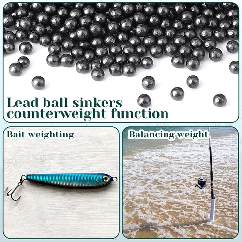 Lead Shot Balls - 99.9% Pure 2.4mm Lead Shot Pellets for Fishing | DIY Weight & Vibration Reduction