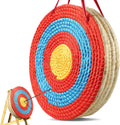 VEVOR 20" Round Straw Archery Target - Traditional Solid Straw Design for Backyard Use