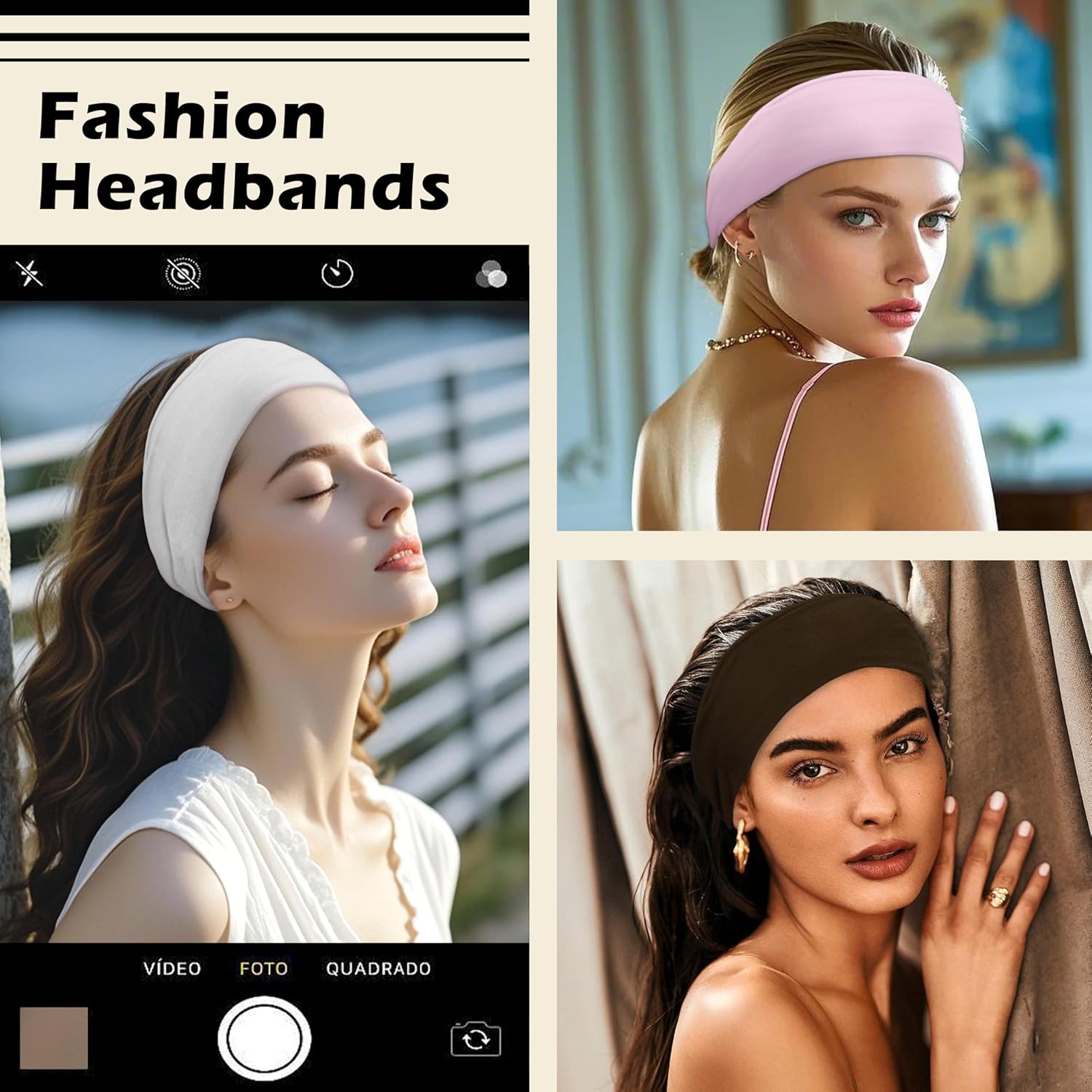 Skiennix 12PCS Wide Sports Headbands - Elastic, Non-Slip Design for Workouts & Daily Use