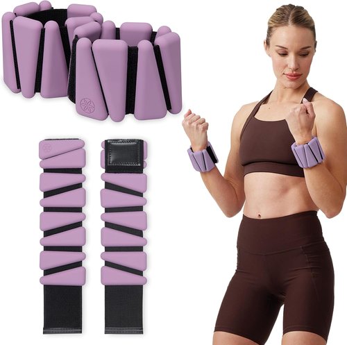 Gaiam Adjustable Wrist and Ankle Weights - Strengthen, Tone & Sculpt | Ideal for Yoga, Dance & Home Workouts