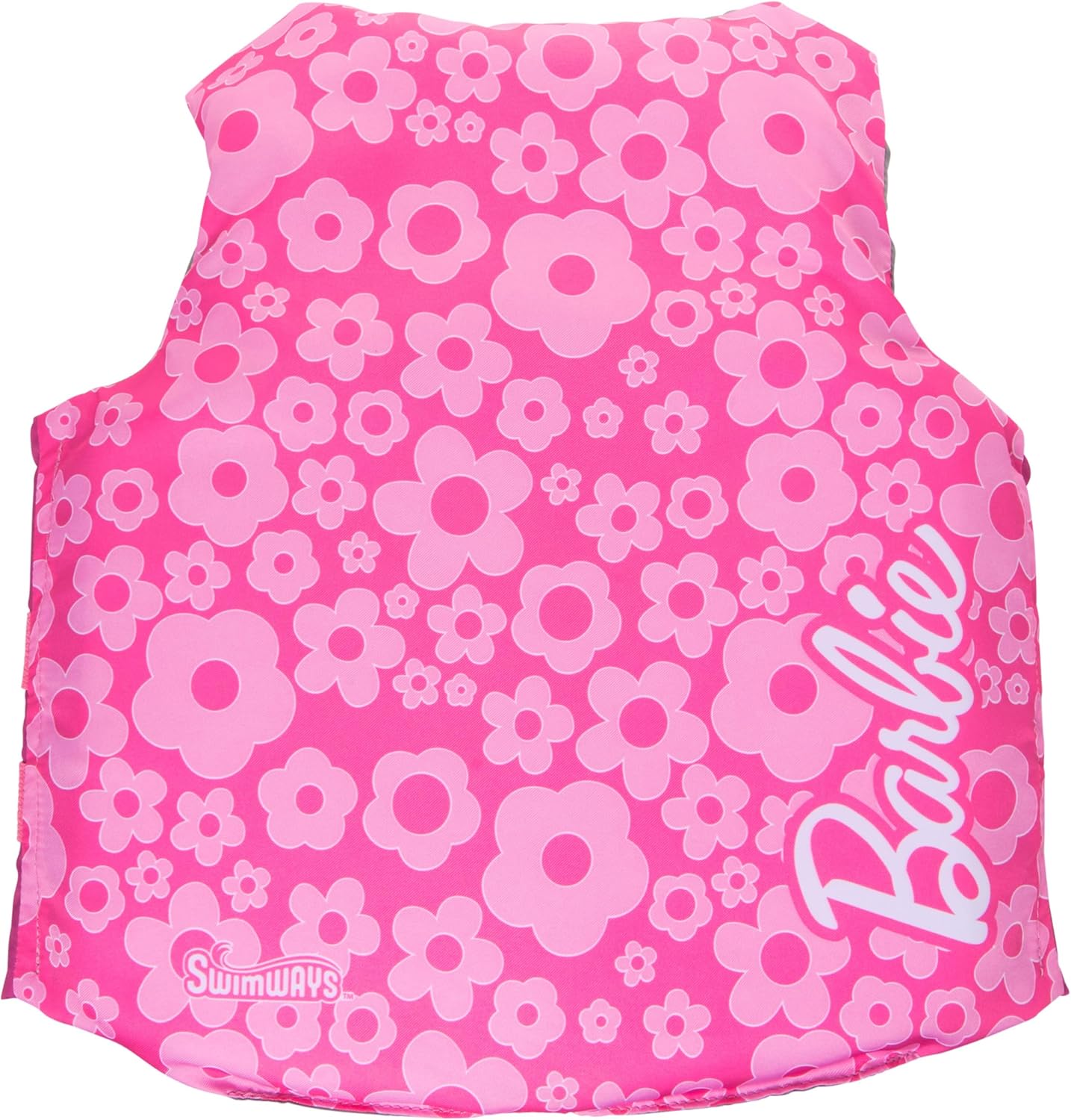 SwimWays Barbie Swim Trainer Life Jacket - US Coast Guard Approved Kids Vest | For 33-55 lbs