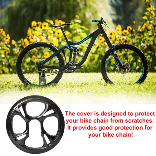 Bike Chain Guard Protector, 4 Holes 48 Teeth Bicycle Chain Guard for Bicycles, Mountain Bikes,City Road Bikes