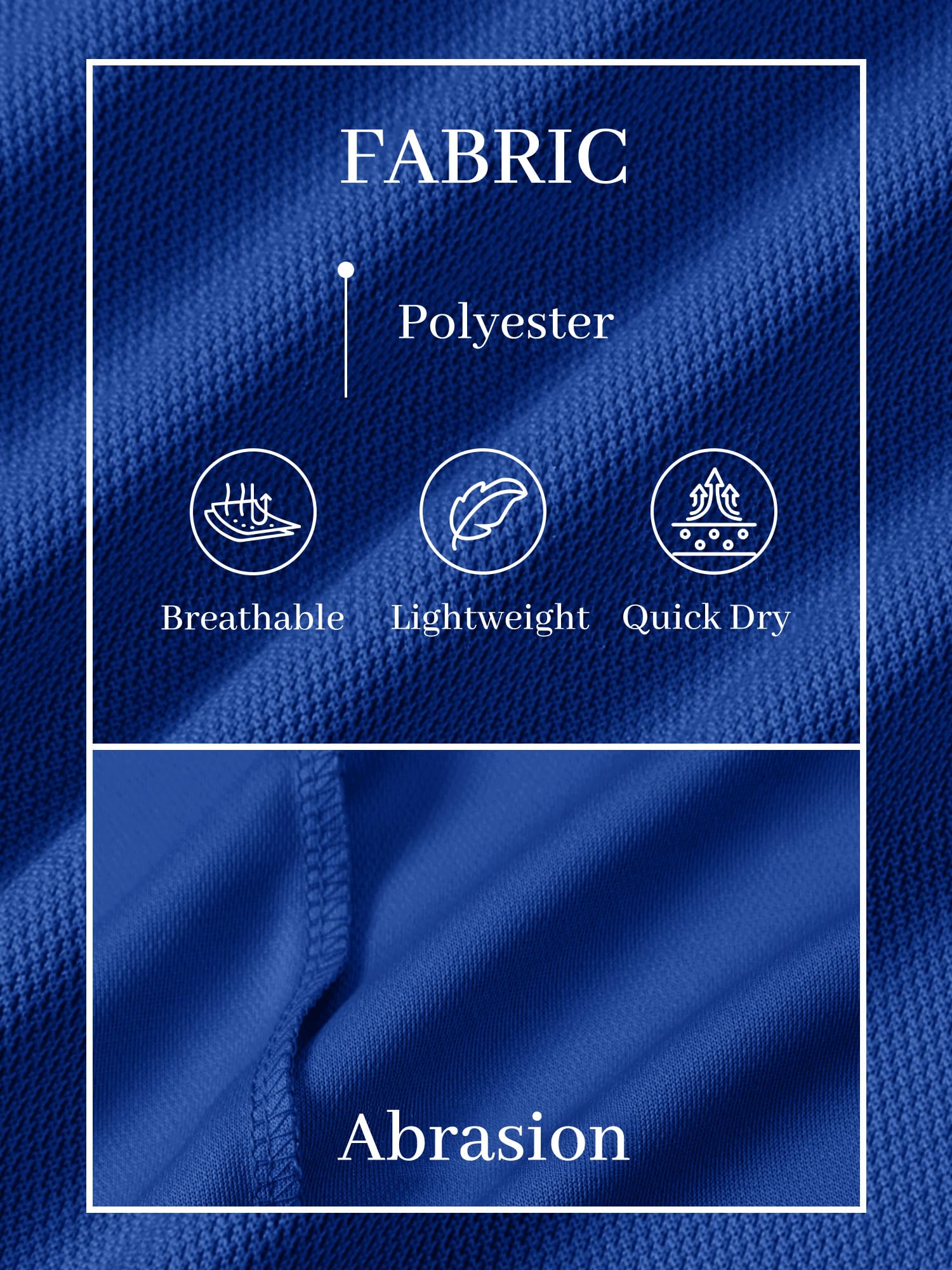 TACVASEN Mens Golf Shirt Dry Fit Mens Polo Shirts Short Sleeve Performance Golf Polos for Men with Collar Work Shirts Dark Blue, S