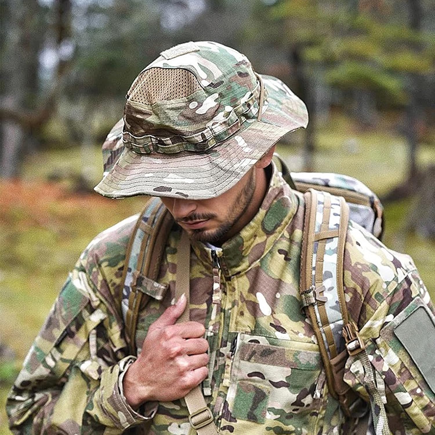 Sun Hat Breathable Boonie Hats for Men Women Fishing Safari Bucket Hat Cap Hunting Outdoor Hiking Camping