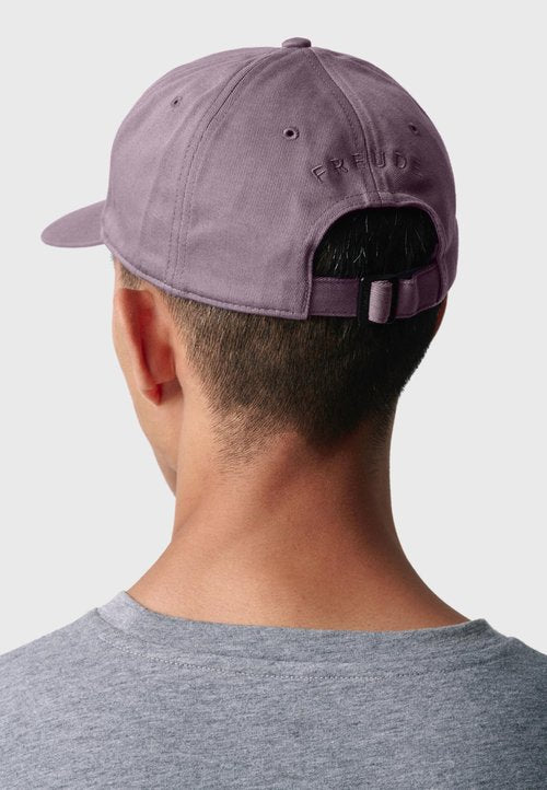 BMW Dot 5 Panel Cap – 100% Cotton Adjustable Hat Logo and Freude Embroidery - Vintage Violet - One Size Fits Most